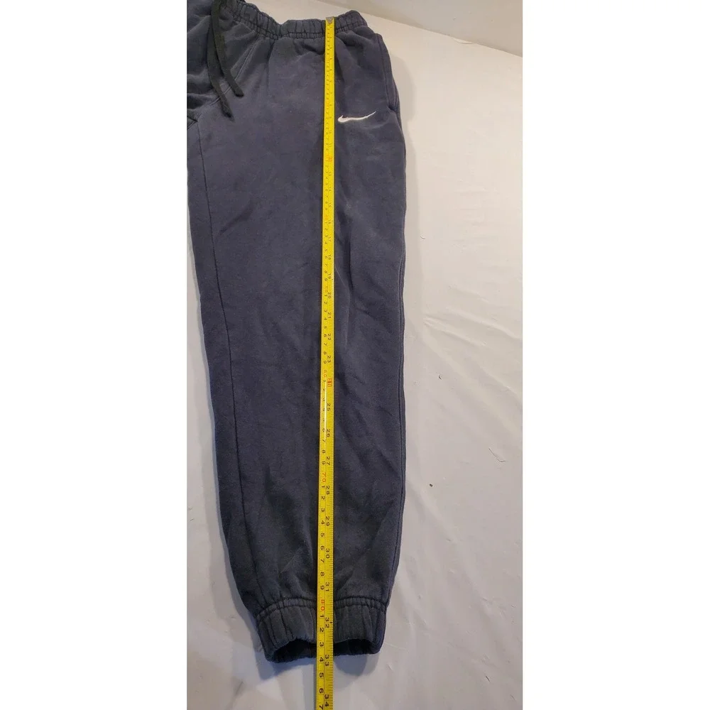 Nike Mens Fleece Sweatpants Navy‎ Blue MA Volleyball Joggers Small Drawstring